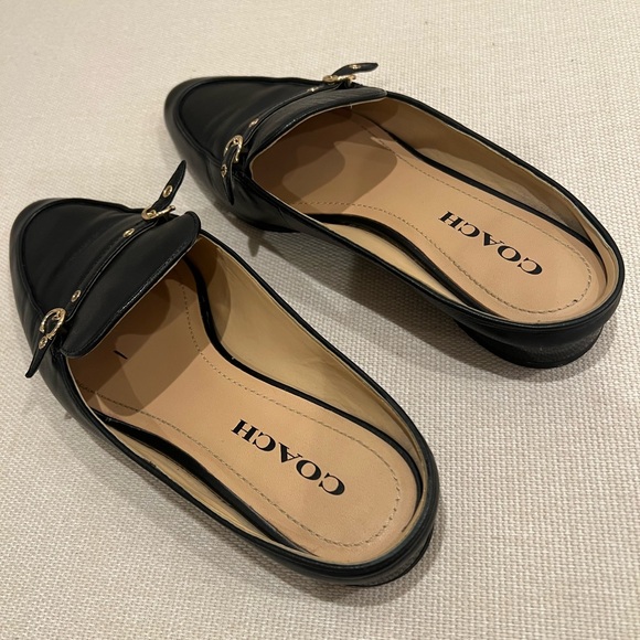 Coach-Irene leather Mule Black 8.5 B - Picture 9 of 12
